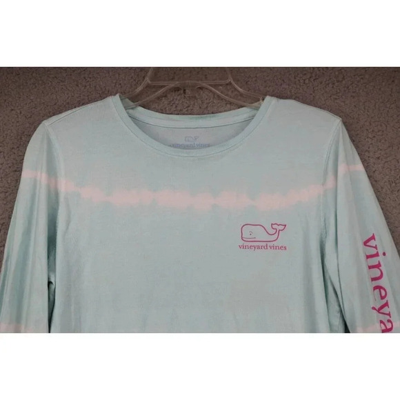 Vineyard Vines Long Sleeve T-Shirt-Size Small-Tie Dye-Whale-Logo - Picture 2 of 8